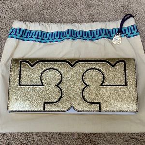 Tory Burch Gold Clutch